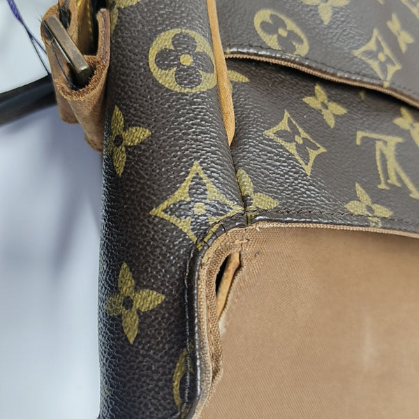VALMY Monogram Coated Canvas Brown