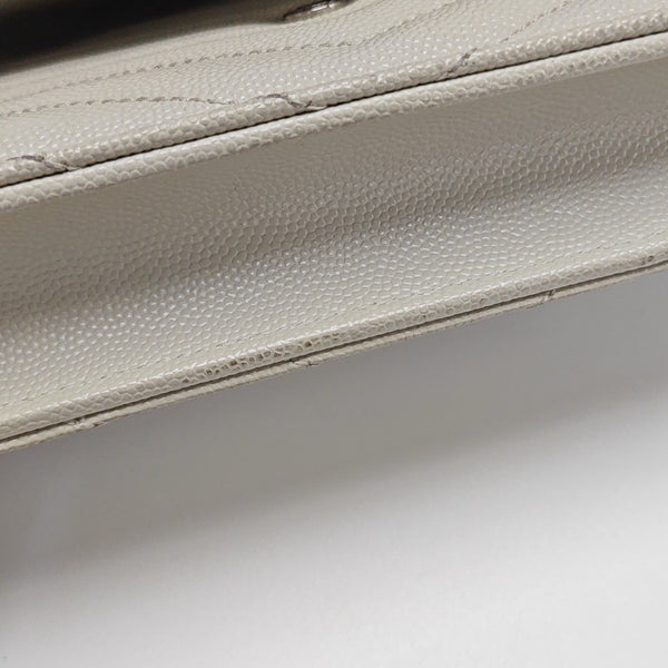 MONOGRAM WOC Chevron Calfskin White