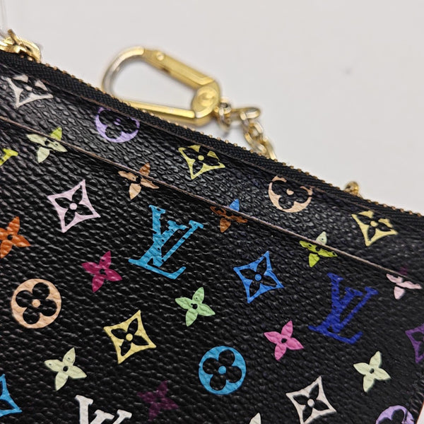 LV × TM Monogram Coated Canvas Wallet Black