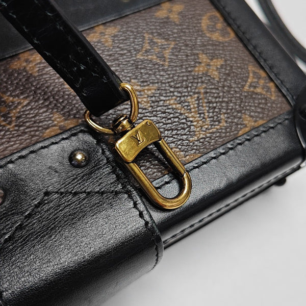 PETITE MALLE Monogram Coated Canvas Brown