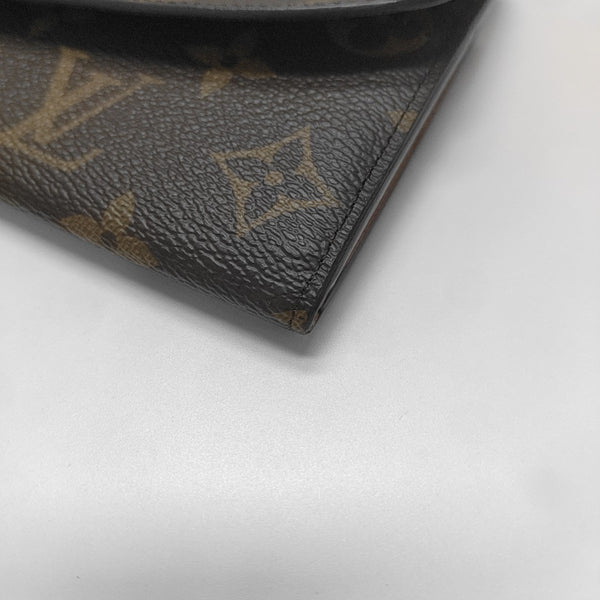 EMILIE Monogram Coated Canvas Brown Wallet