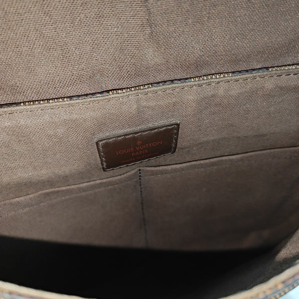 BROOKLYN Damier Ebene Coated Canvas Brown
