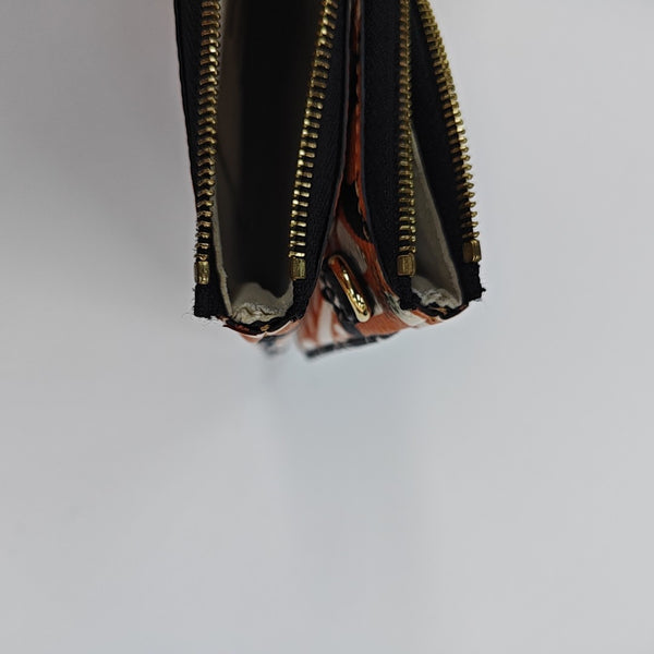 DOUBLE ZIP Coated Canvas Multicolor