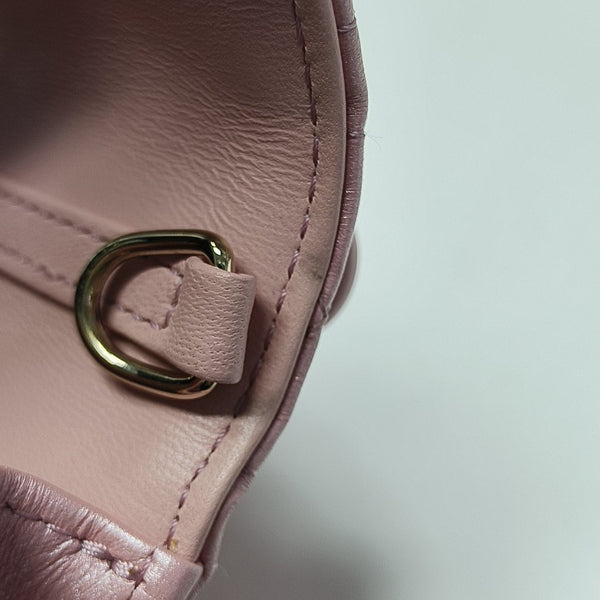 Lady Dior Mini Cannage Lambskin Pink