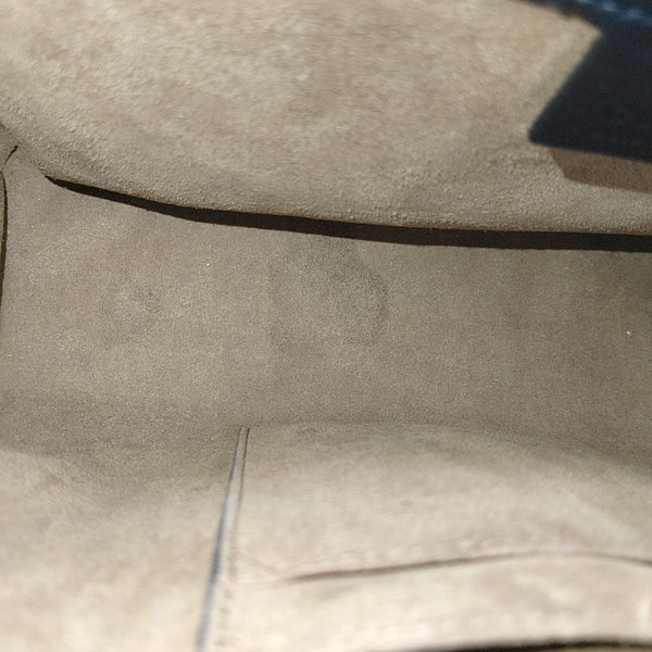 Padlock Medium Monogram Coated Canvas Beige