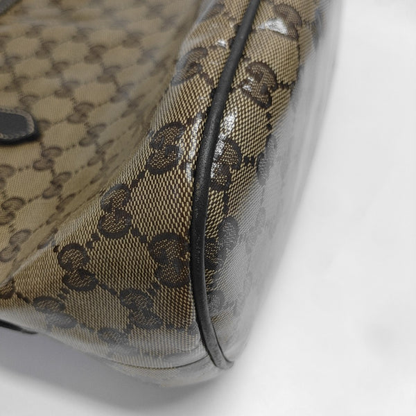 Monogram Coated Canvas Shoulder Bag Brown