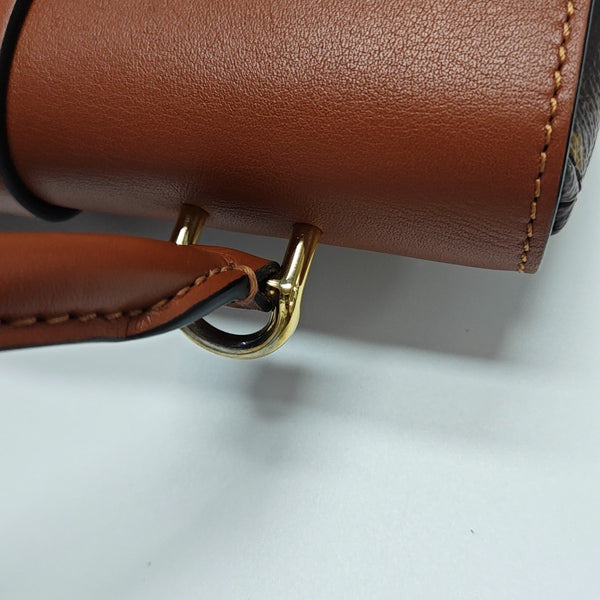 LOCKY BB Monogram Coated Canvas Brown