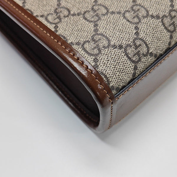 Retro Mini Monogram Coated Canvas Beige