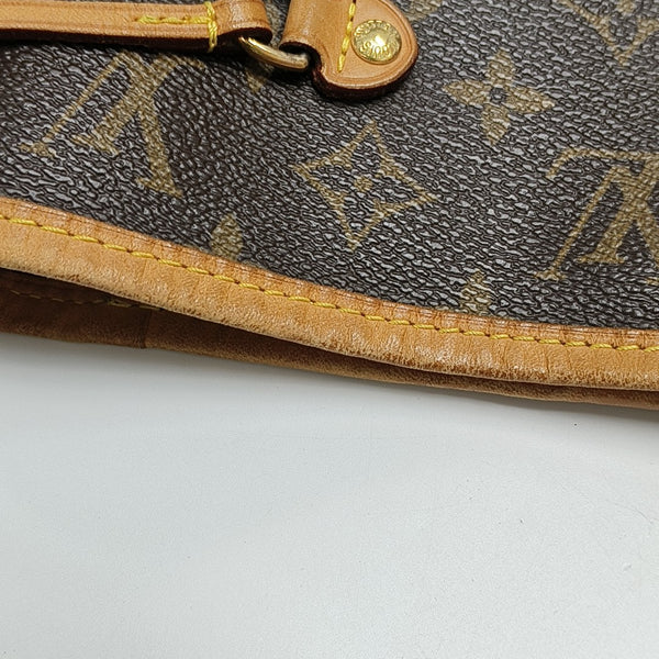 NEVERFULL MM Monogram Coated Canvas Brown