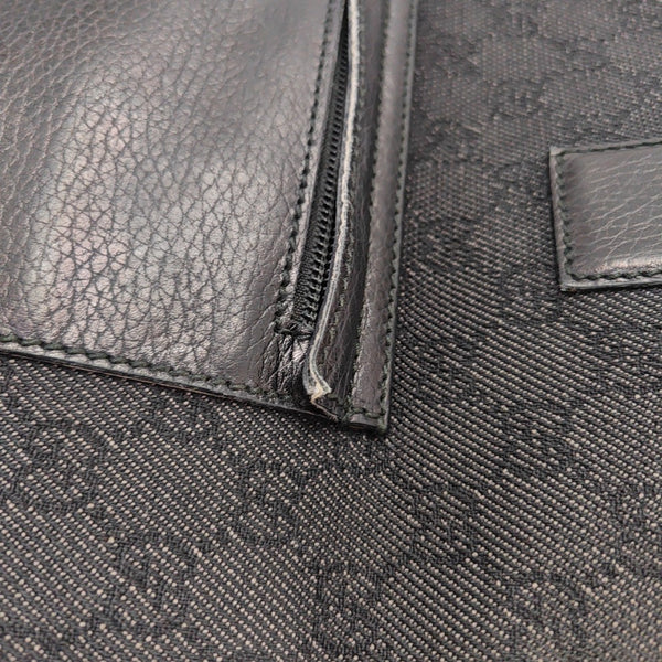 Monogram Canvas Tote Bag Black