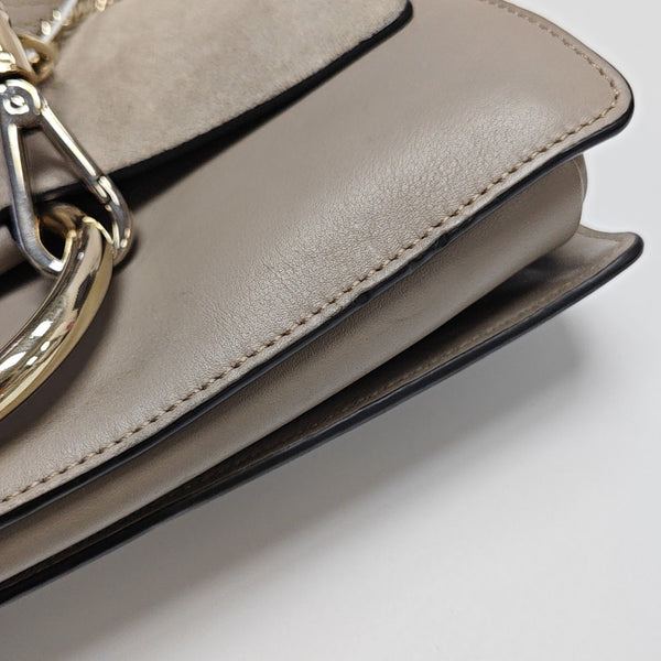 Faye Small Calfskin Gray