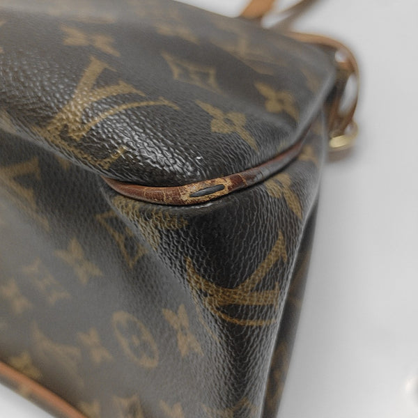 BATIGNOLLES GM Monogram Coated Canvas Brown
