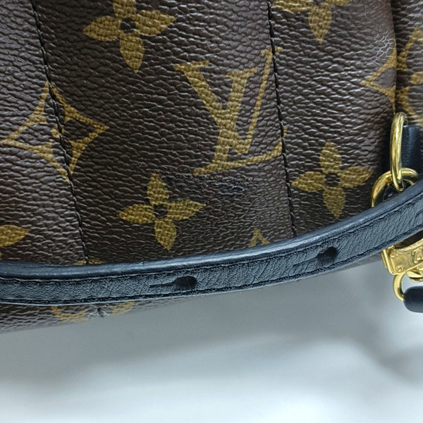 PALM SPRINGS Mini Monogram Coated Canvas Brown