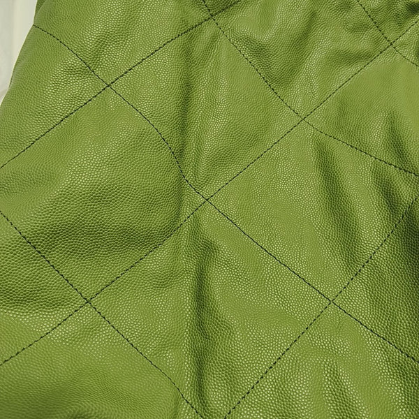 CHANEL 22 Small Quilted Calfskin Green