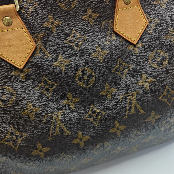 SPEEDY 30 Monogram Coated Canvas Brown