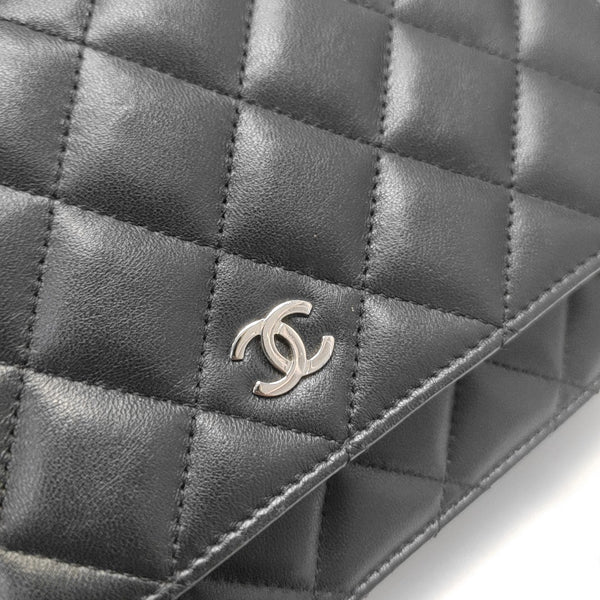 WOC Quilted Lambskin Black