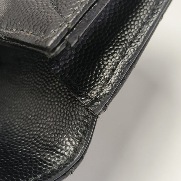 MONOGRAM Chevron Calfskin Black Wallet