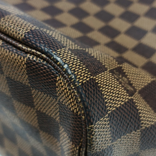 NEVERFULL MM Damier Ebene Coated Canvas Brown