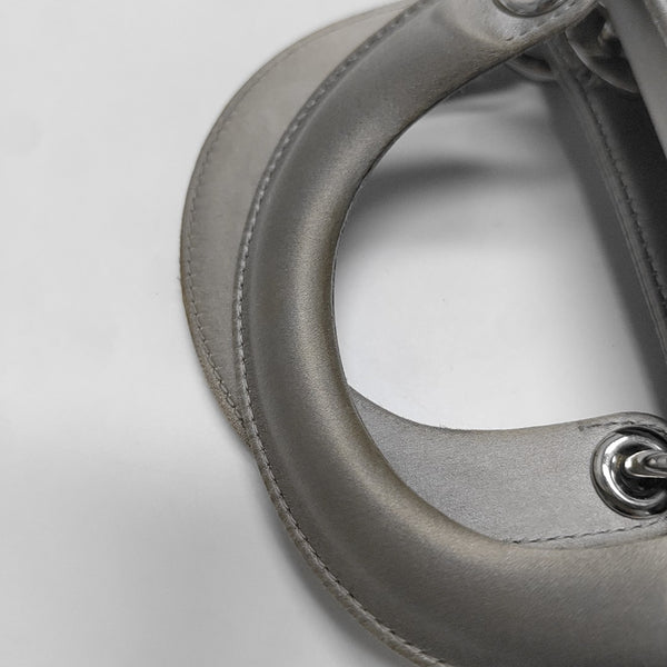 Lady Dior Mini Cannage Silk Satin Gray
