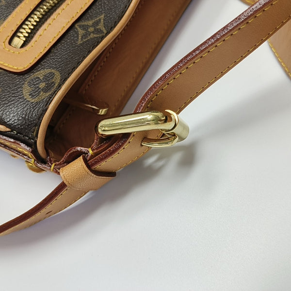 HUDSON GM Monogram Coated Canvas Brown