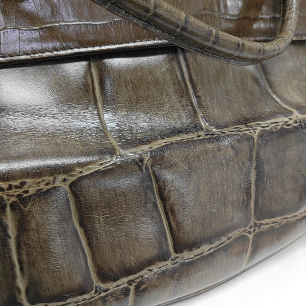 Calfskin Shoulder Bag Brown