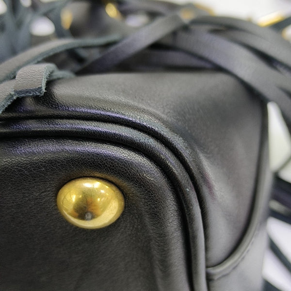 Calfskin Shoulder Bag Black
