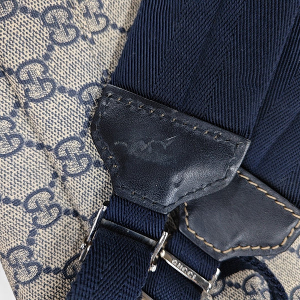 Monogram Coated Canvas Backpack Black