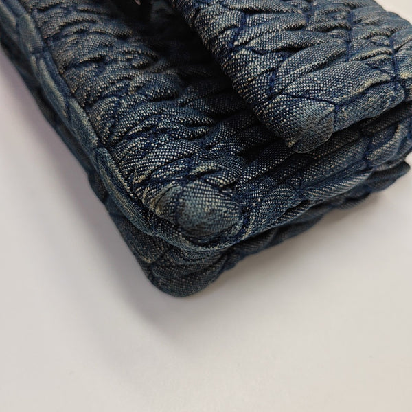 Crystal Quilted Denim Blue