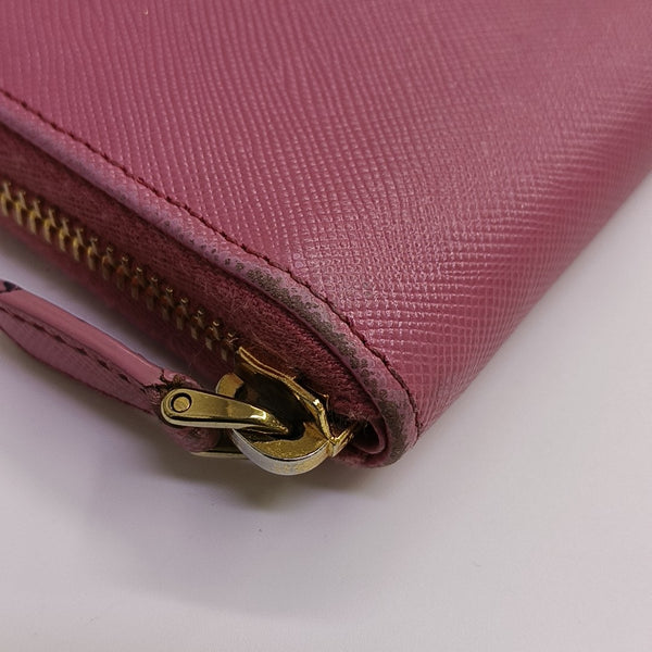 Saffiano Calfskin Wallet Pink