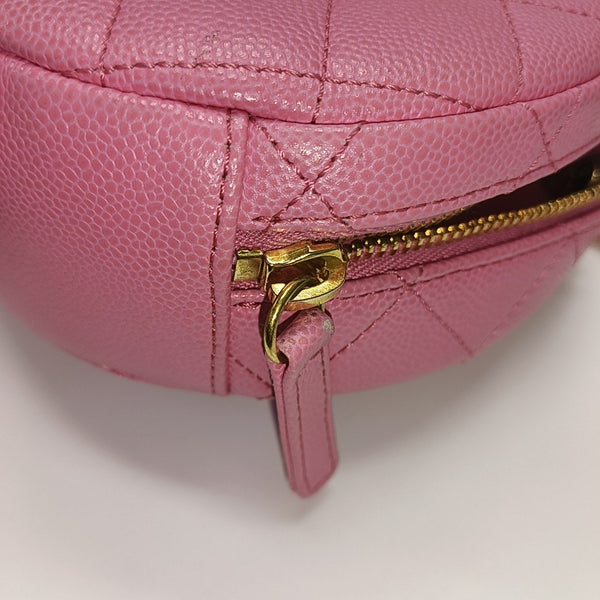 Quilted Grained Calfskin Pink