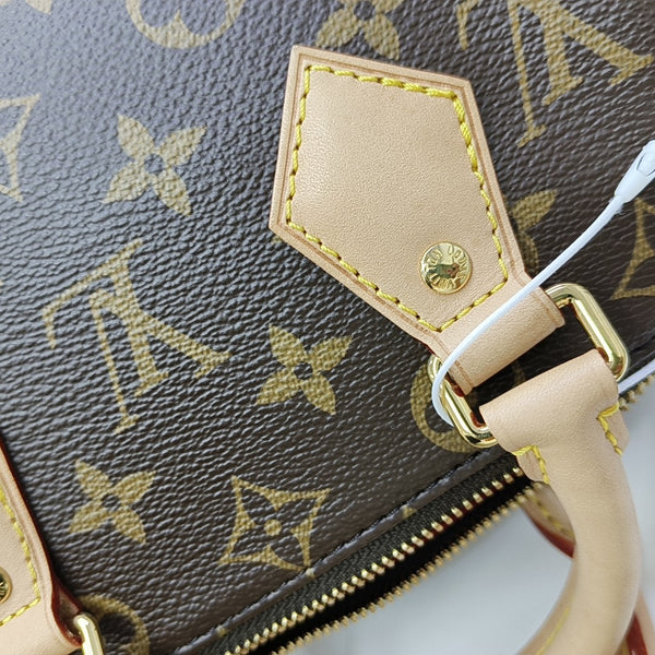 SPEEDY 20 Monogram Coated Canvas Brown