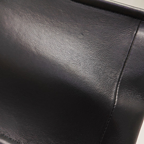 Book Tote Small Cannage Calfskin Black