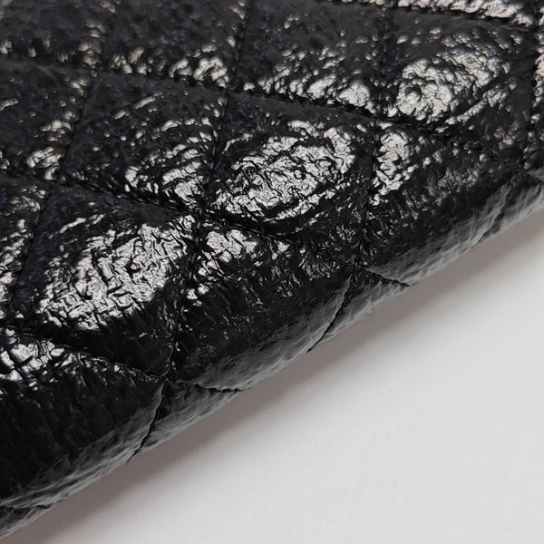 Quilted Calfskin Wallet Black
