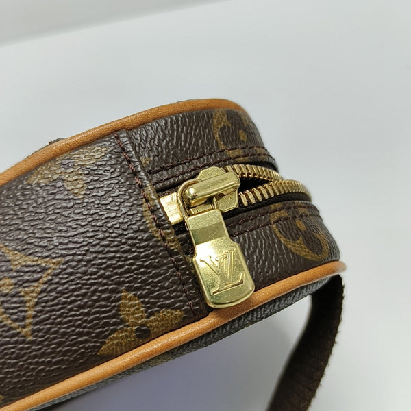GANGE Monogram Coated Canvas Brown