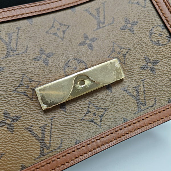DAUPHINE Mini Monogram Coated Canvas Brown