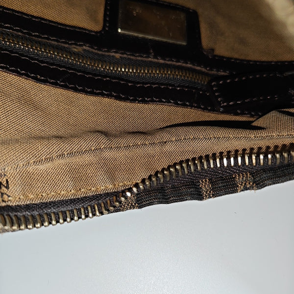 Canvas Top Handle Bag Brown