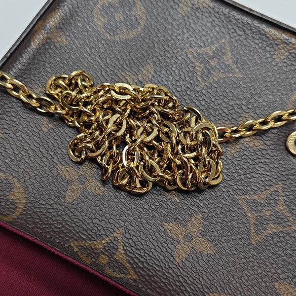 FÉLICIE Monogram Coated Canvas Brown