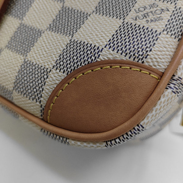 DEAUVILLE Mini Damier Azur Coated Canvas White