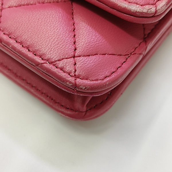 WOC Quilted Lambskin Pink