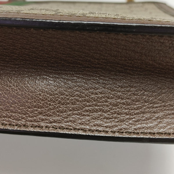 Ophidia Medium Monogram Coated Canvas Beige