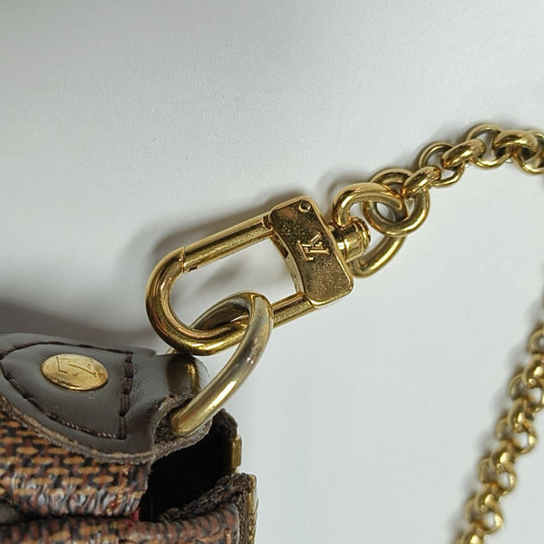 EVA Damier Ebene Coated Canvas Brown