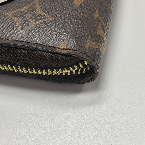 ZIPPY Monogram Coated Canvas Brown Wallet