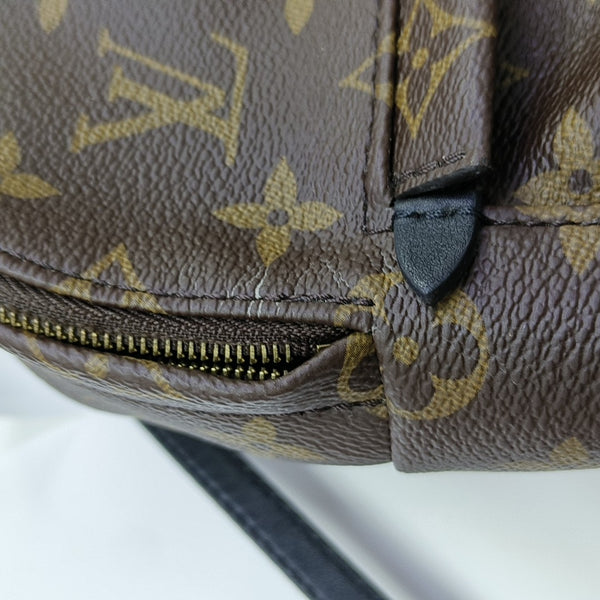 PALM SPRINGS Mini Monogram Coated Canvas Brown