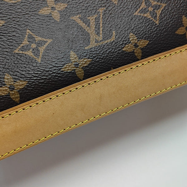 ALMA BB Monogram Coated Canvas Brown
