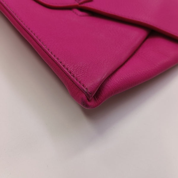 Calfskin Clutch Red
