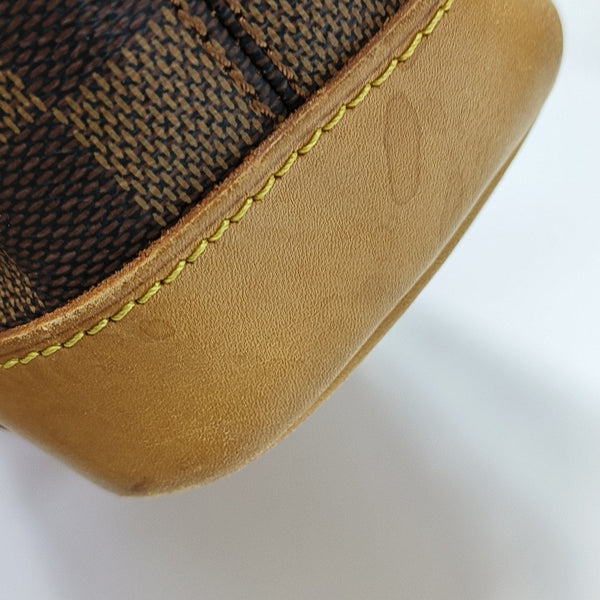 SOHO Damier Ebene Coated Canvas Brown