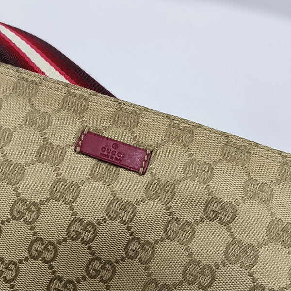 Monogram Canvas Crossbody Bag Beige