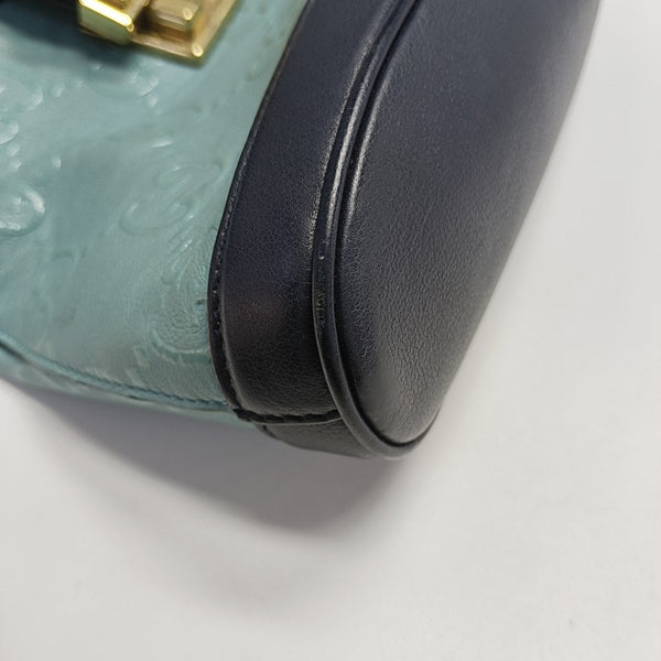 Calfskin Bucket Bag Small Blue