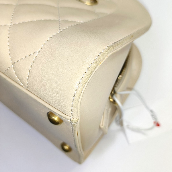 Quilted Lambskin Beige