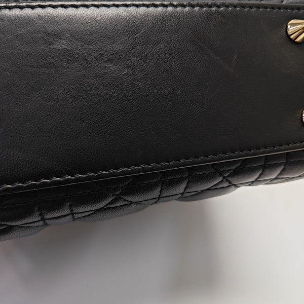 Lady Dior Small Cannage Lambskin Black
